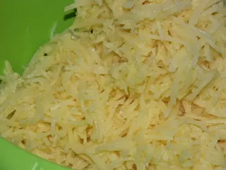 Placki ziemniaczane z patisonem i boczkiem - 8
