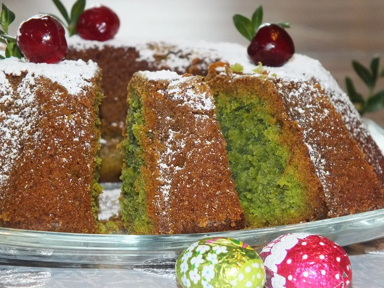 Zielona wielkanocna babka
