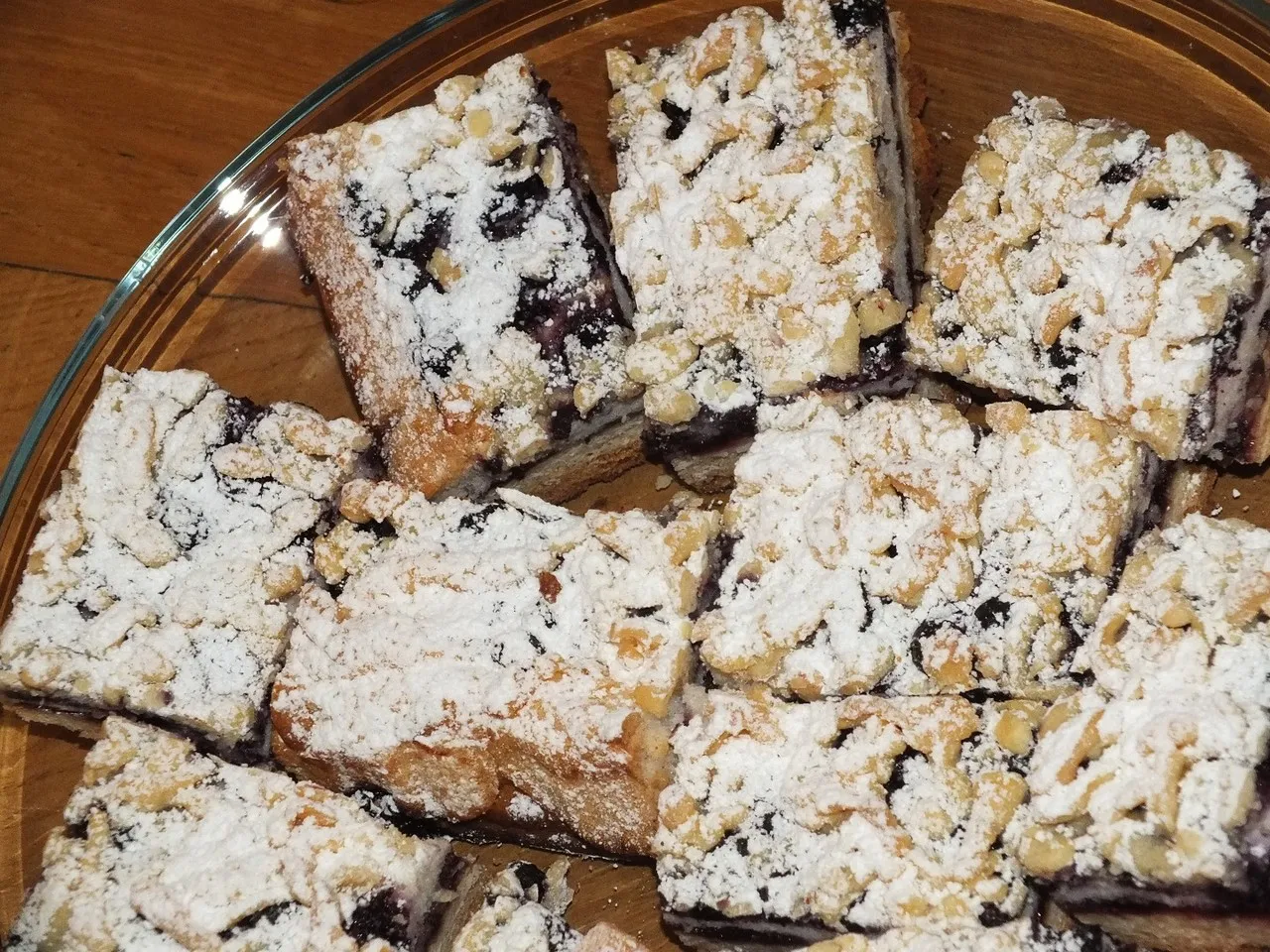 Proste jagodowe ciasto na kruchym spodzie