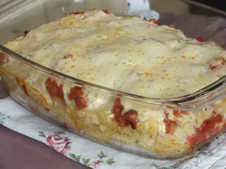 Zapiekanka makaronowa z mielonym mięsem i dynią - 24