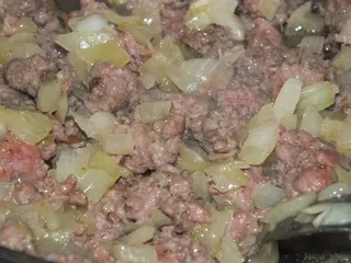 Zapiekanka makaronowa z mielonym mięsem i dynią - 9