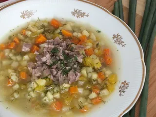 Zupa z cukinii na żeberkach - 1