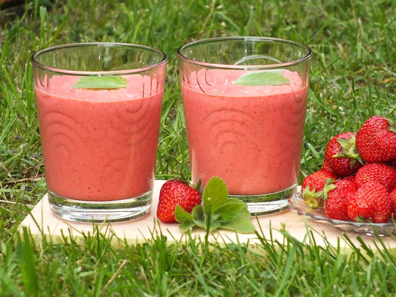 Shake truskawkowy
