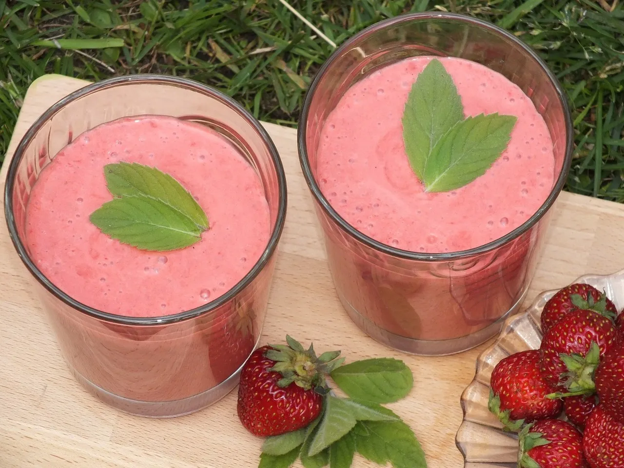 Shake truskawkowy