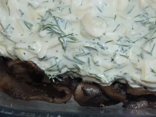 Schab zapiekany z pieczarkami pod serowo-śmietankowym sosem - 15