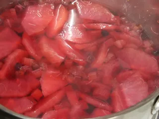 Kompot rabarbarowy z dodatkiem jagód - 7
