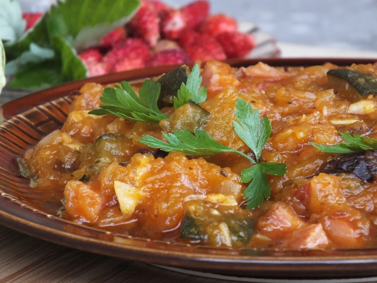 Bigos z dyni i cukinii