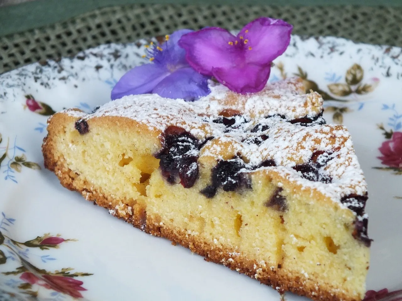 Ciasto na oleju z jagodami