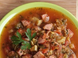 Leczo z kabaczkiem i kiełbasą - 1