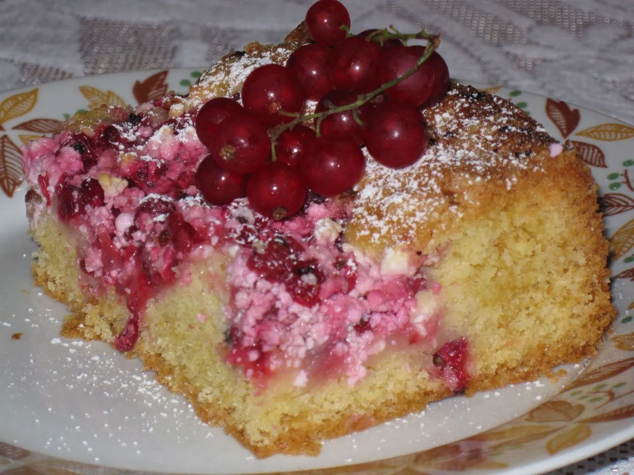Ciasto serowo porzeczkowe
