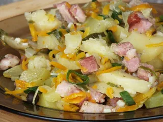 Zapiekanka ziemniaczana z dynią i marchewką - 1