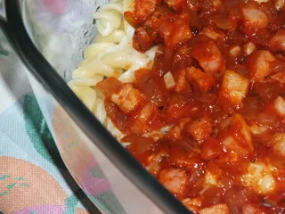 Zapiekanka makaronowa z szynką pod beszamelem - 19