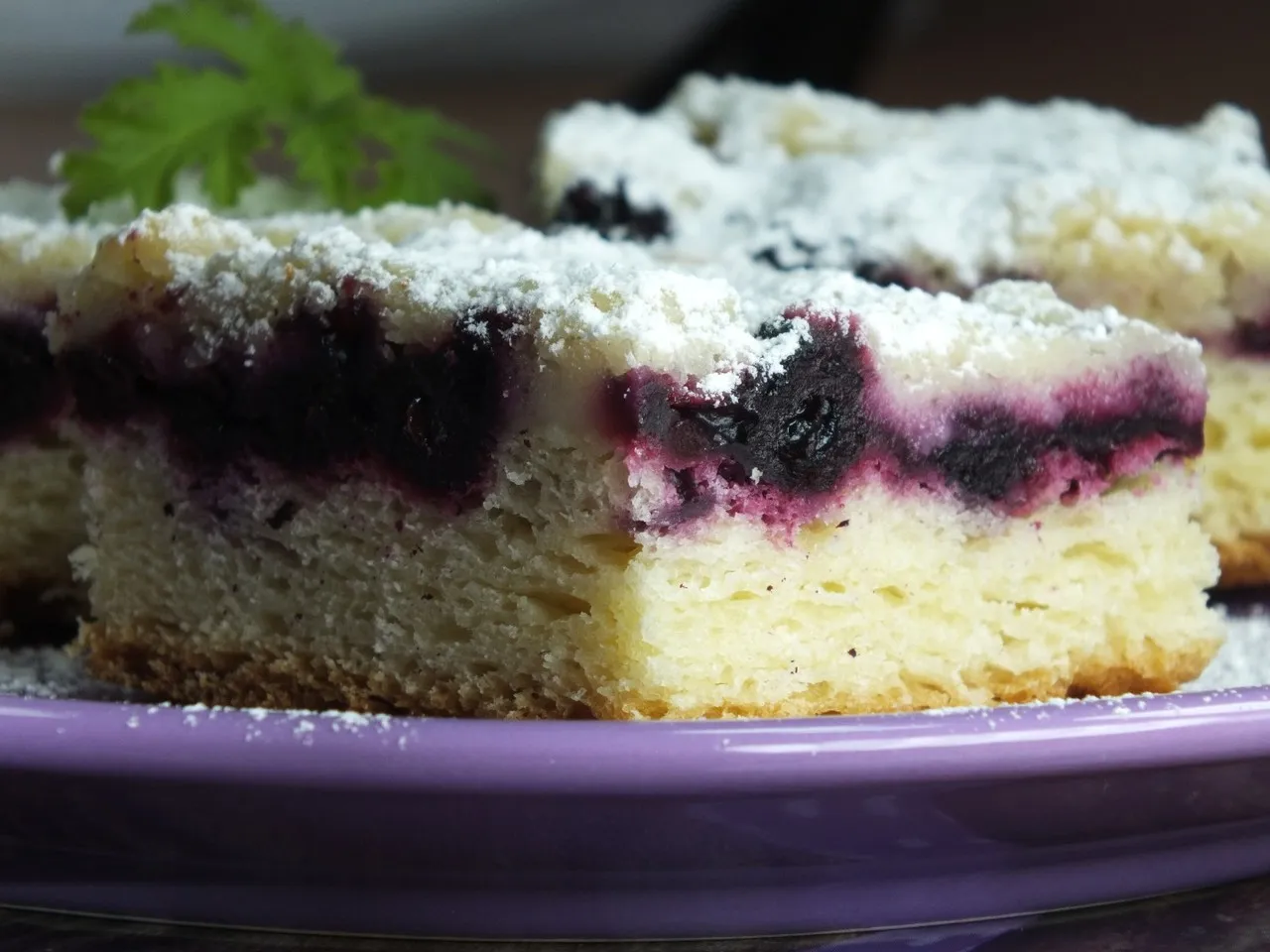 Ciasto drożdżowe z aronią i kruszonką