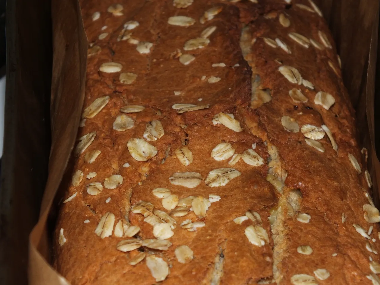 Babka żytnio-owsiana z bananami