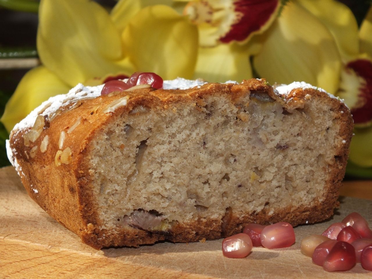 Babka żytnio-owsiana z bananami