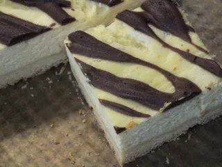 Pomarańczowy sernik z kakaową bezą - 13