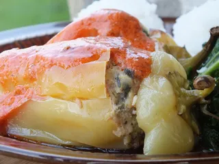 Papryka stożkowa faszerowana mielonym mięsem i cukinią - 2