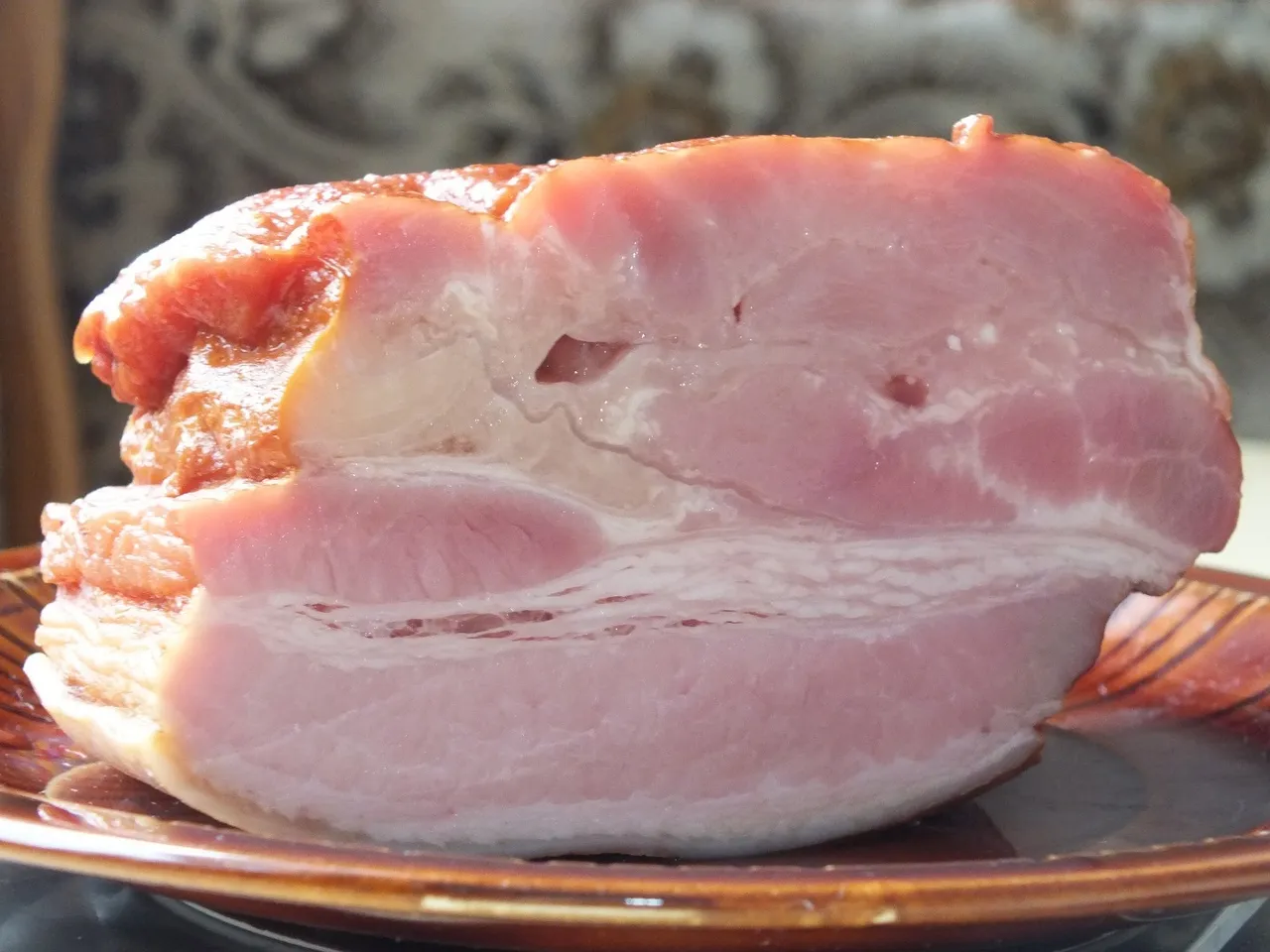 Zapiekanka makaronowo-szpinakowa z wędzonym boczkiem