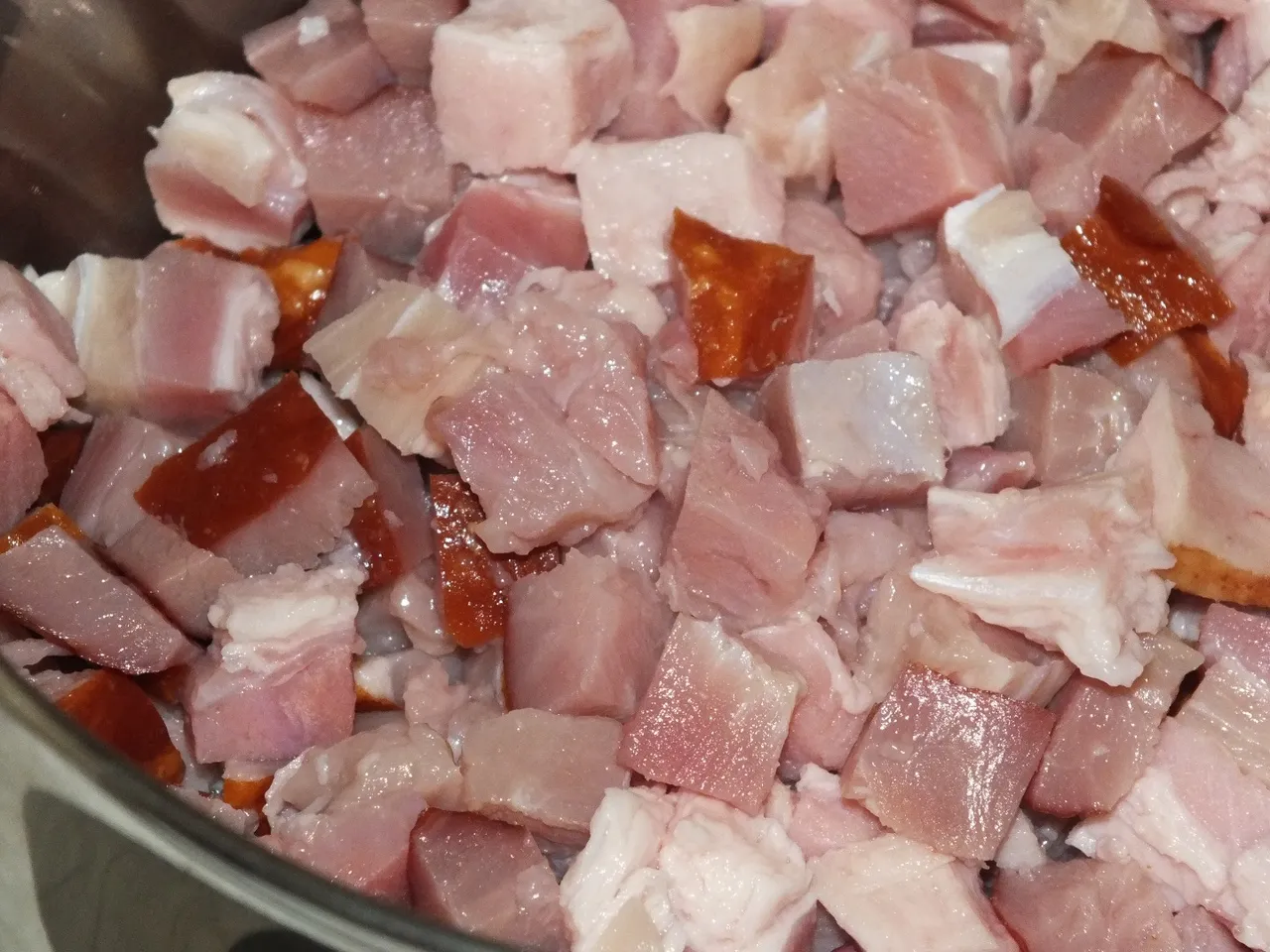 Zapiekanka makaronowo-szpinakowa z wędzonym boczkiem