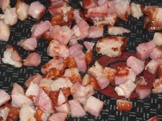 Pełnoziarnisty makaron z boczkiem i warzywami - 3