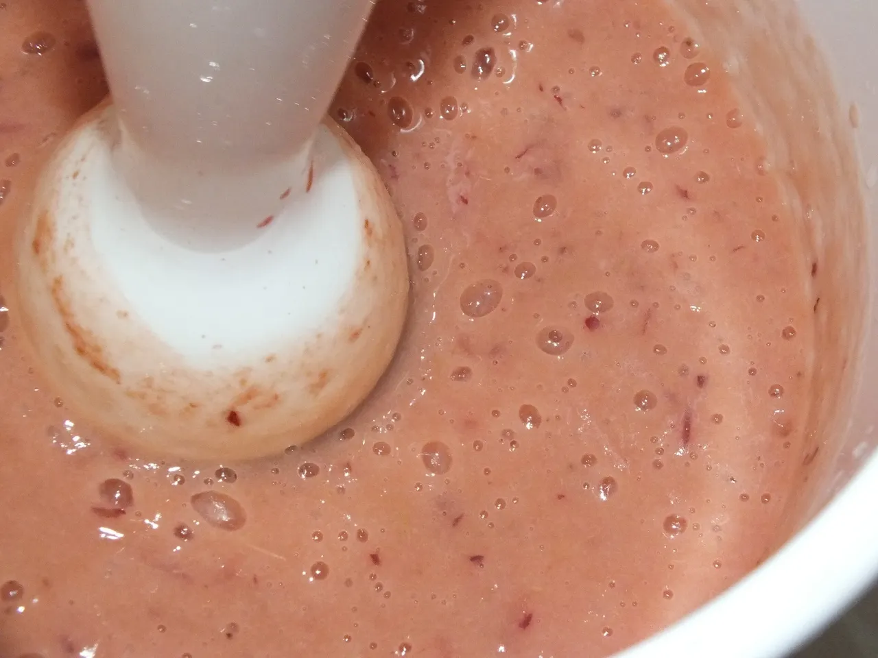 Arbuzowo-brzoskwiniowe smoothie z bananem
