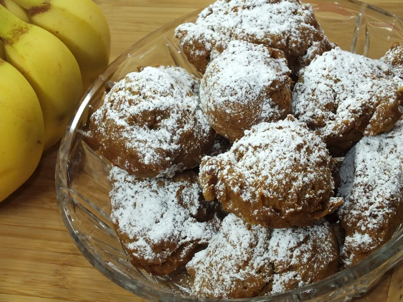Szybkie bananowe pączki