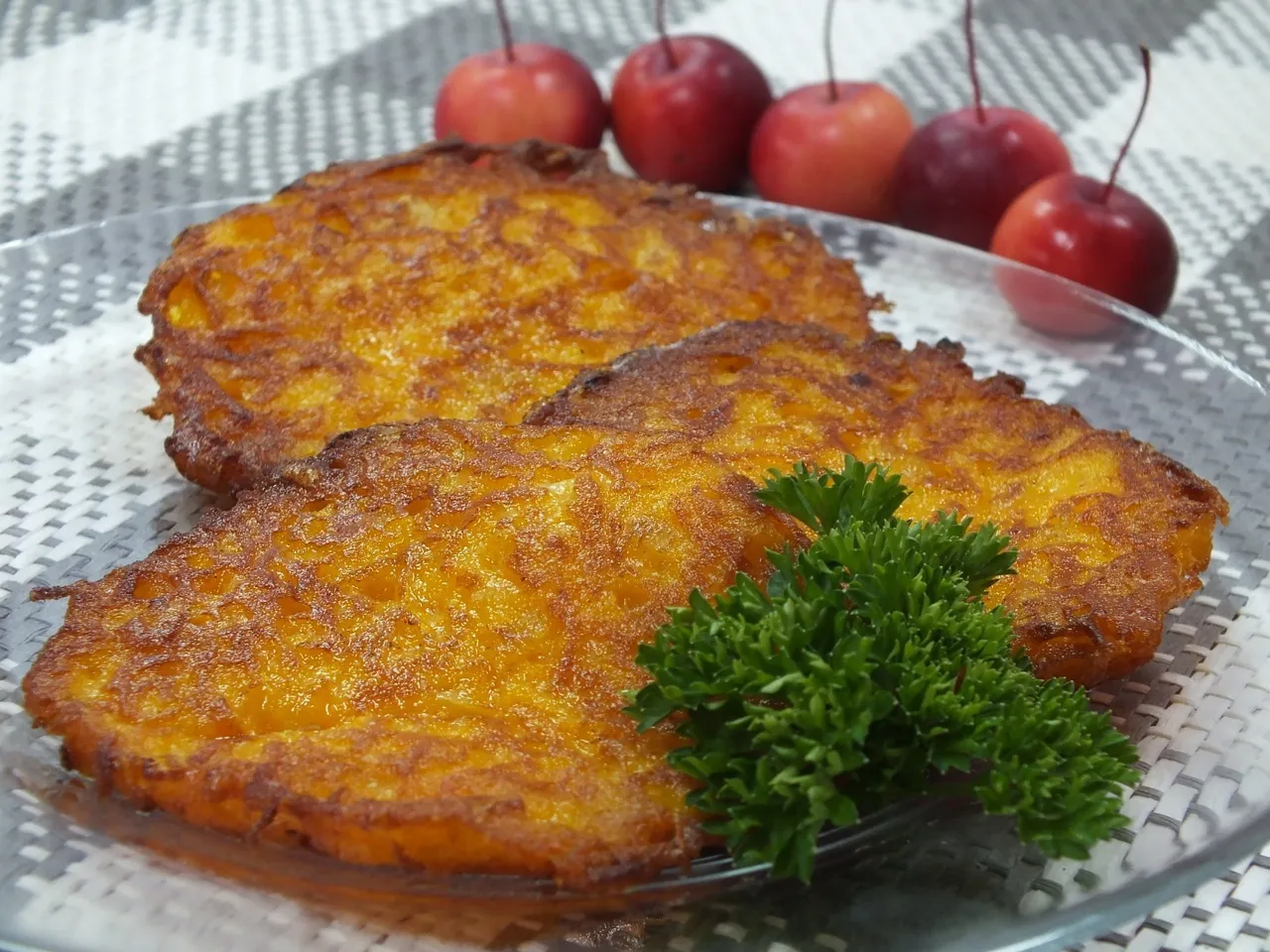 Aromatyczne dyniowe placki z czosnkiem
