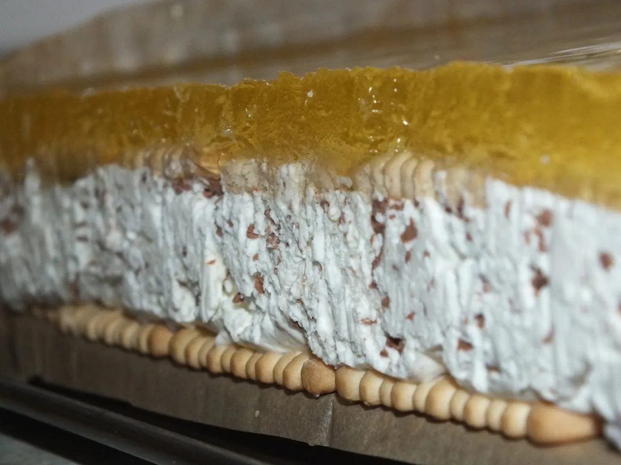 Stracciatella z galaretką bez pieczenia