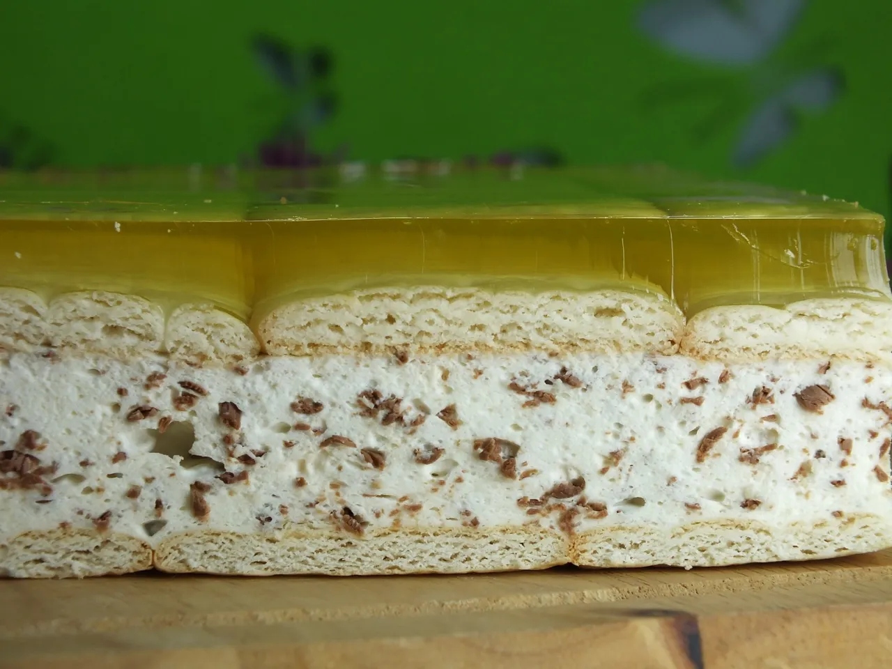 Stracciatella z galaretką bez pieczenia