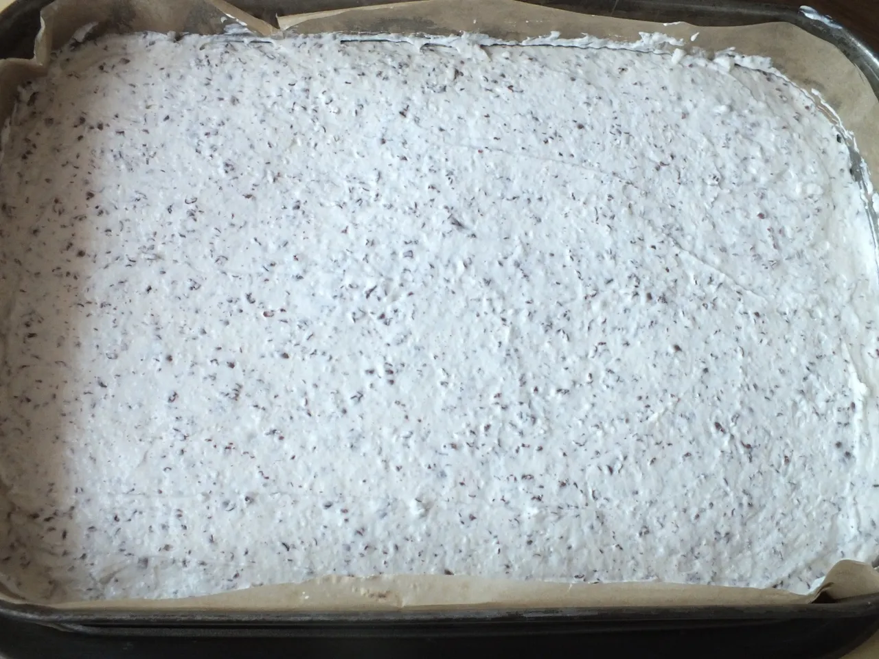 Stracciatella z galaretką bez pieczenia