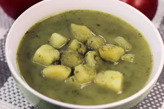 Szybka szpinakowa zupa z ziemniakami - 19