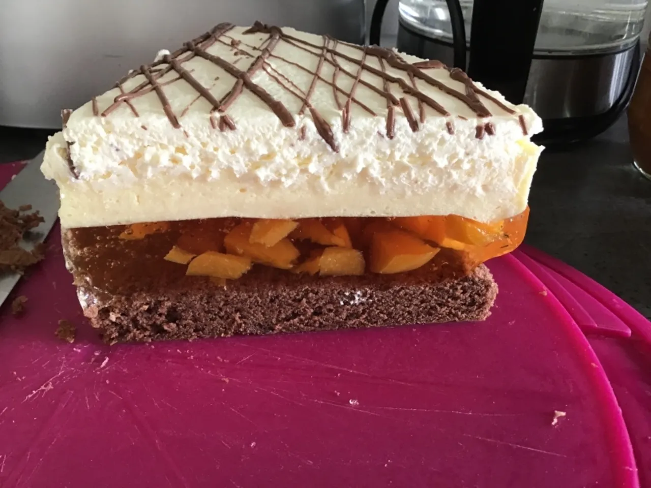 Ciasto brzoskwinia-marakuja