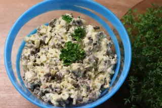 Sałatka pieczarkowa z jajkiem - 1
