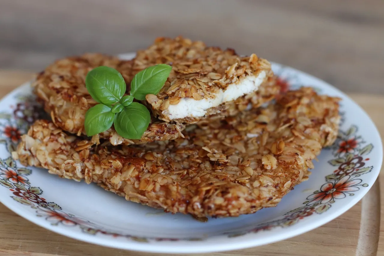 Filet z kurczaka w panierce z płatków owsianych