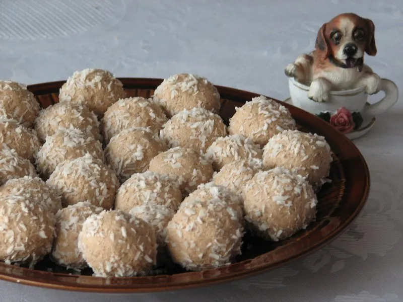 Trufelki kokosowe