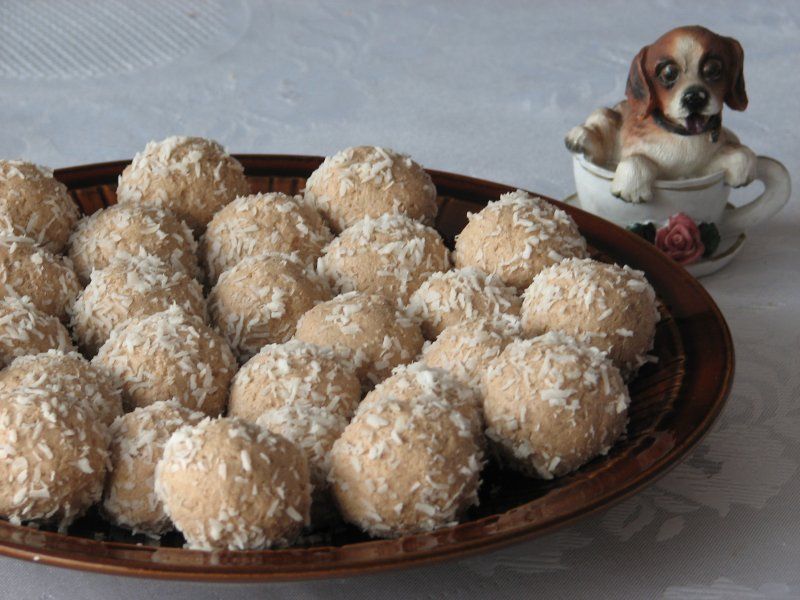 Trufelki kokosowe